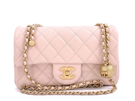 chanel mini square light pink|chanel mini rectangle flap bag.